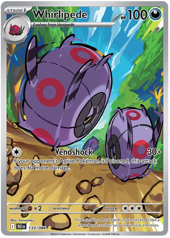 Whirlipede 133/086 Black Bolt