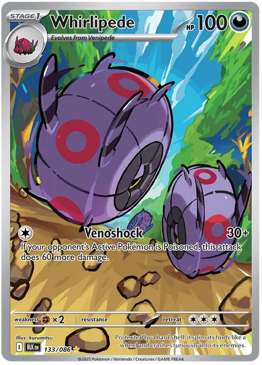Whirlipede 133/086 Black Bolt