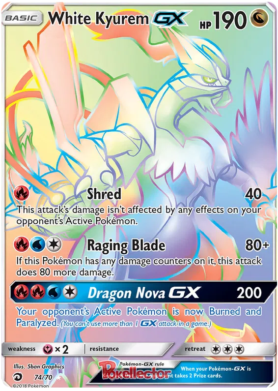 White Kyurem GX 74/70 Dragon Majesty