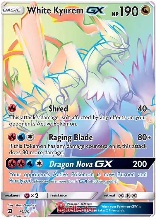 White Kyurem GX 74/70 Dragon Majesty