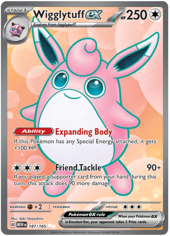 Wigglytuff ex 186/165 Scarlet & Violet 151