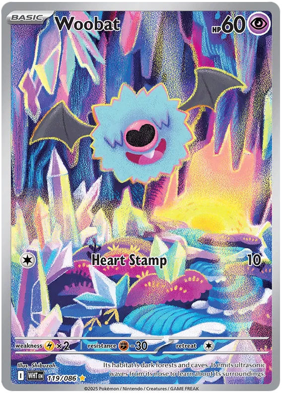 Woobat 119/086 White Flare