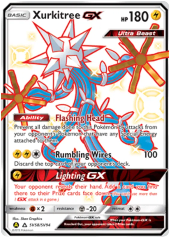 Xurkitree GX SV58/SV94 Hidden Fates