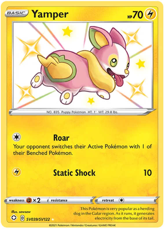 Yamper SV039/SV122 Sword & Shield Shining Fates
