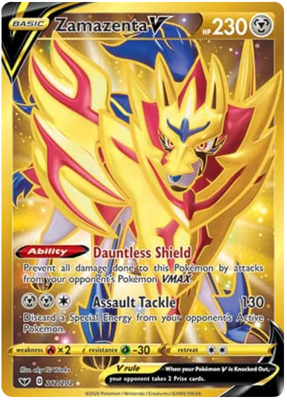 Zamazenta V 212/202 Sword & Shield Base Set
