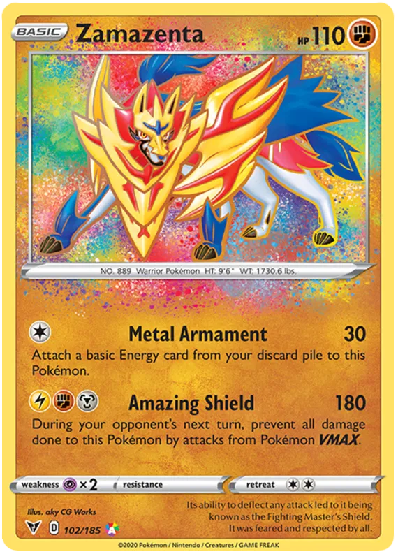 Zamazenta 102/185 Sword & Shield Vivid Voltage