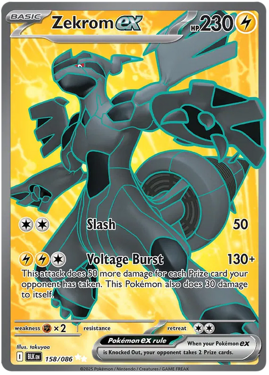 Zekrom ex 158/086 Black Bolt