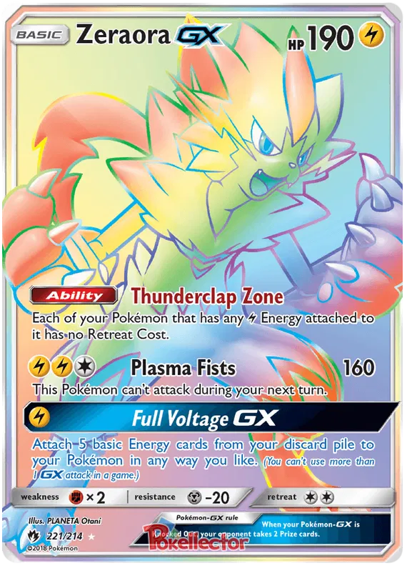 Zeraora GX 221/214 Lost Thunder