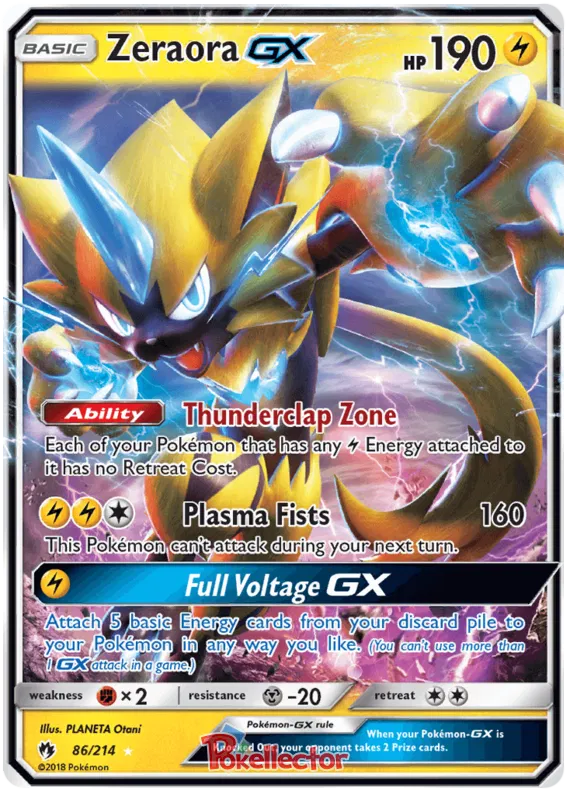 Zeraora GX 86/214 Lost Thunder