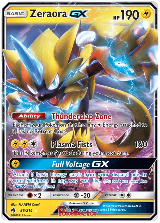 Zeraora GX 86/214 Lost Thunder