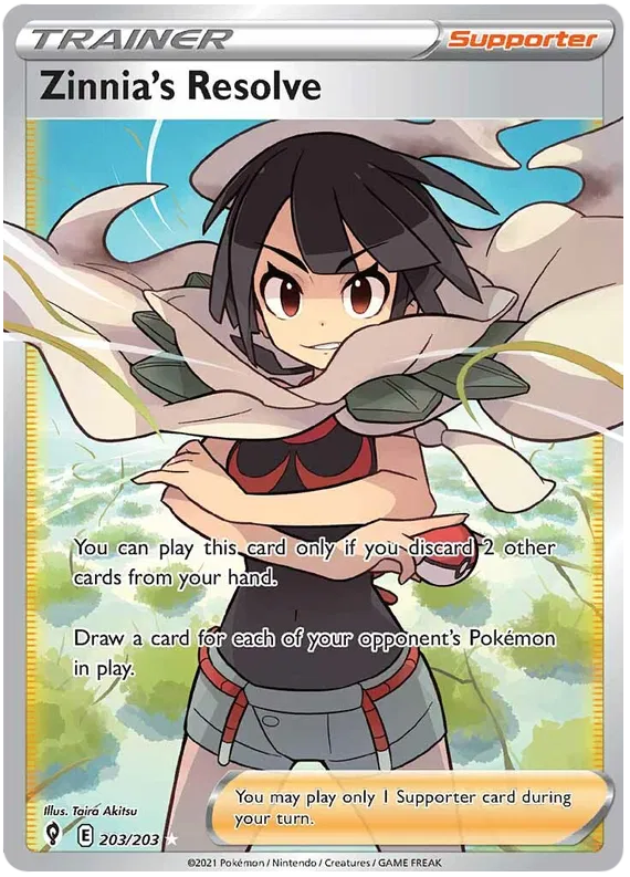 Zinnia's Resolve 203/203 Sword & Shield Evolving Skies