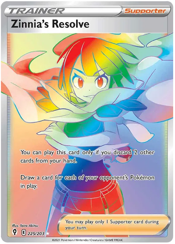 Zinnia's 225/203 Evolving Skies