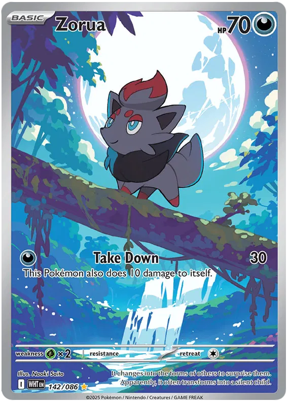 Zorua 142/086 White Flare