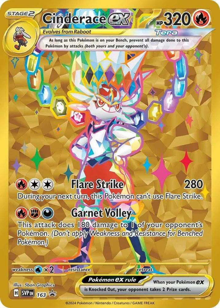 Cinderace ex 163 Scarlet & Violet Promo