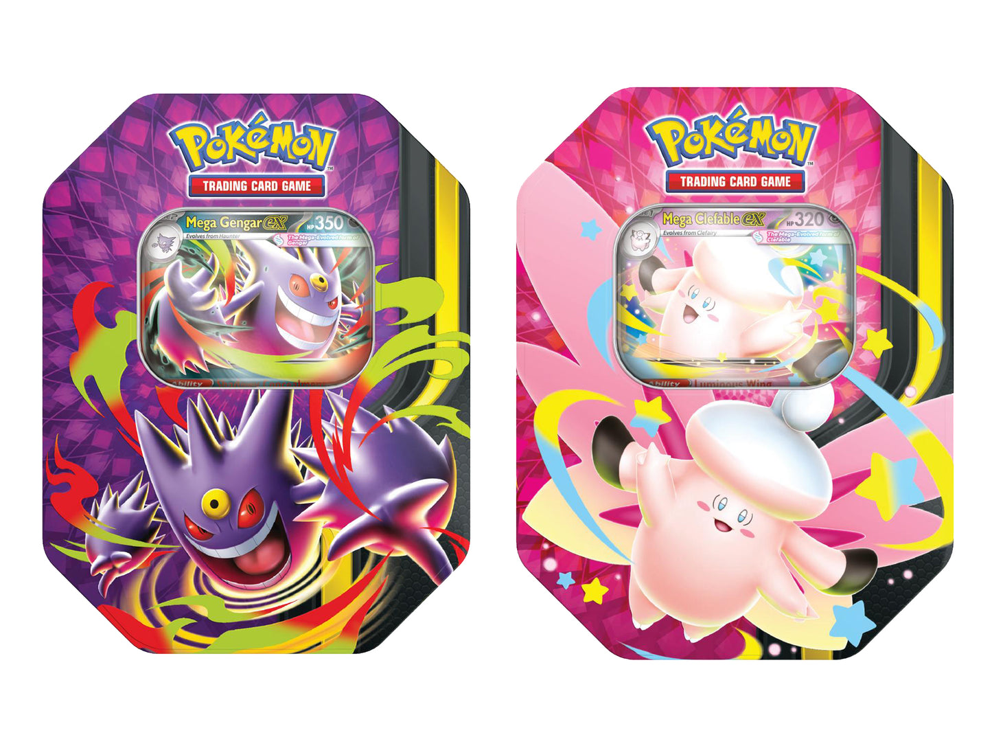 (Preorder) Mega Moonlit Tin Duo (Mega Clefable ex & Mega Gengar ex)