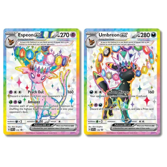 Umbreon Sylveon ex SVP 175 176 Duo Promos