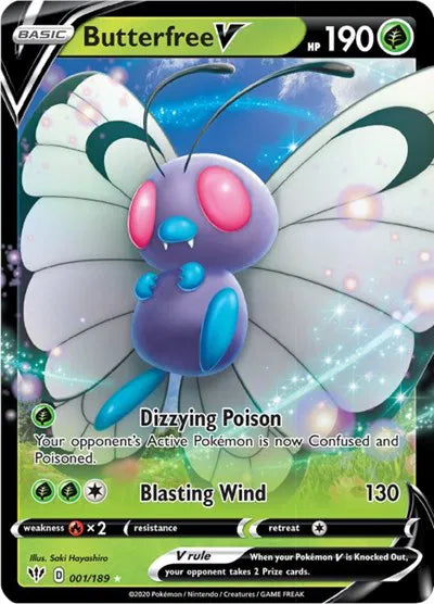 Butterfree V 001/189 Darkness Ablaze