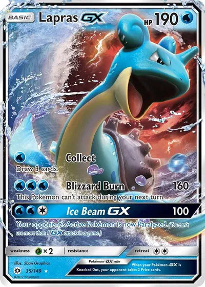 Lapras GX 35/149 Sun & Moon Base Set