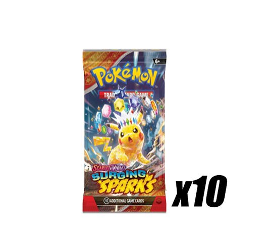 10x Surging Sparks Booster Pack Bundle