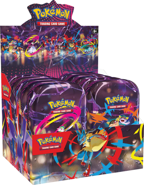 Mega Evolution Mini Tin Display