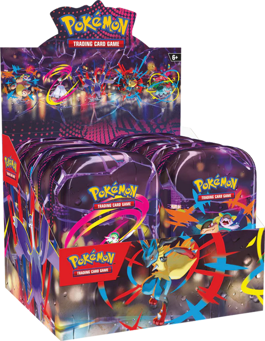 Mega Evolution Mini Tin Display