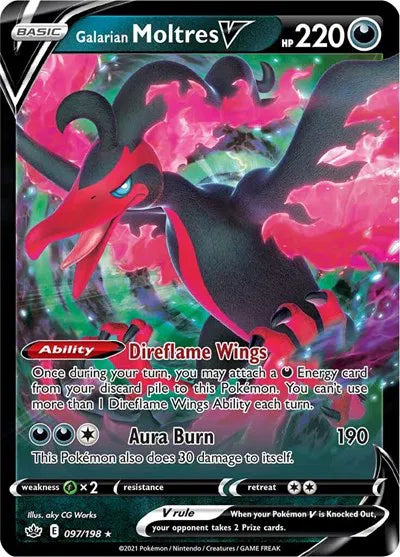 Galarian Moltres V 097/198 Chilling Reign