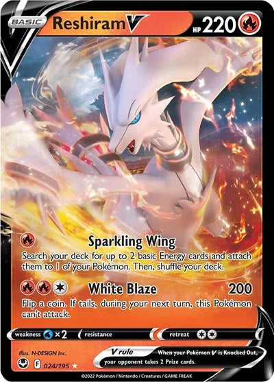 Reshiram V 024/195 Silver Tempest