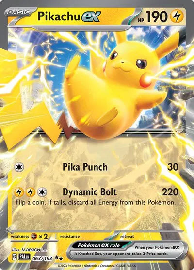 Pikachu ex 063/193 Paldea Evolved