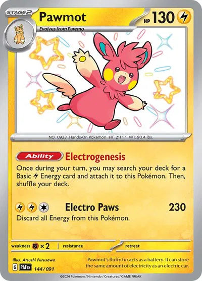 Pawmot 144/091 Paldean Fates